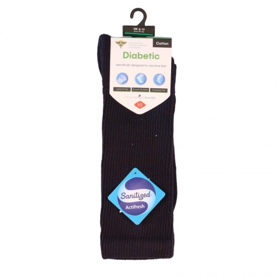 Diabetic Socks Navy (size 6-11)