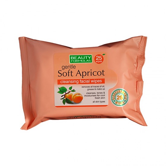 BF Cleansing Facial Wipes 25's Gentle Soft Apricot