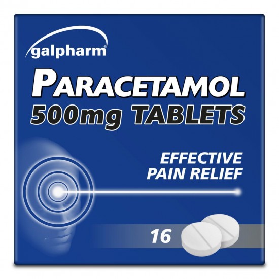 Galpharm Paracetamol 500mg TABLETS 16's [GSL]