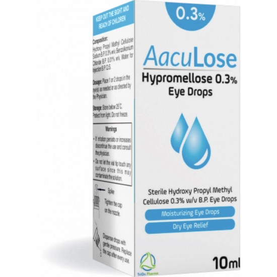 AacuLose Hypromellose Eye Drops 10ml 0.3% (Special Offer)