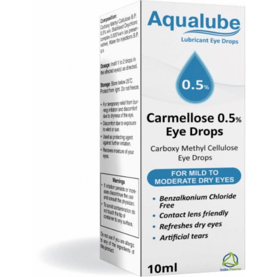 Aqualube Carmellose 0.5% Eye Drops 10ml (Special Offer)