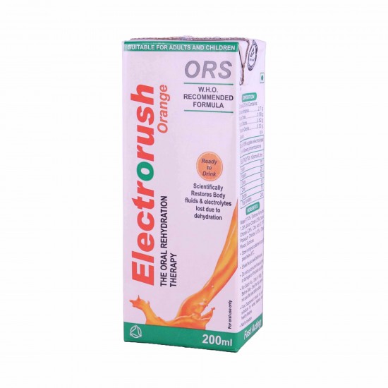 Electrorush Ors Rehydration Sol Orange 200ml