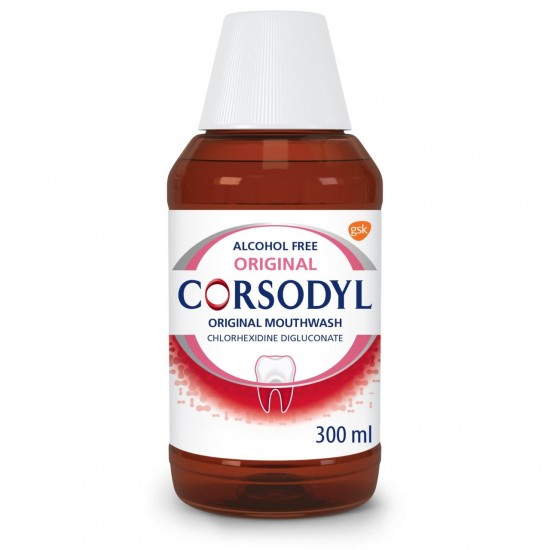 Corsodyl Mouthwash 300ml Aniseed Original - Alcohol Free [GSL]