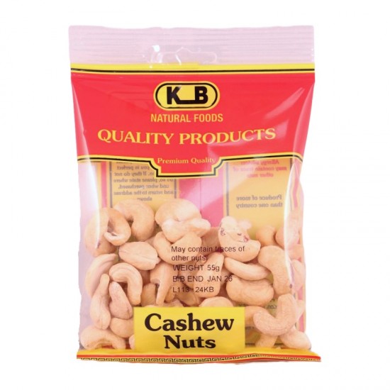 KB Nut Bags 55g Cashews Plain