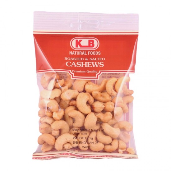 KB Nut Bags 55g Cashews Salted