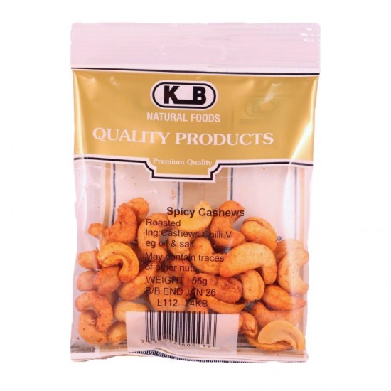 KB Nut Bags 55g Cashews Spicy