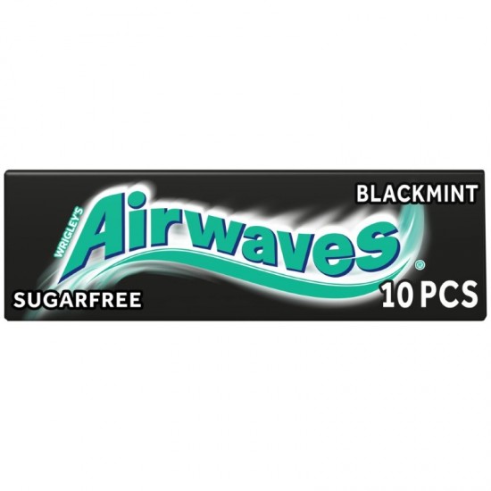 Airwaves Sugar Free Chewing Gum 10pcs Blackmint