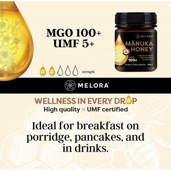 Melora Manuka Honey 100MGO (UMF 5) 500g