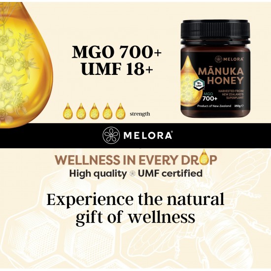 Melora Manuka Honey 700MGO (UMF 18) 250g