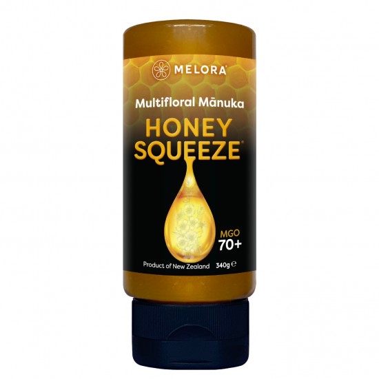 Melora Multifloral Manuka Honey 70+ MGO Squeeze 330g