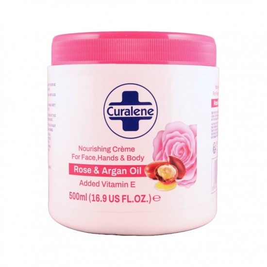 Curalene Nourishing Creme 500ml Rose & Argan Oil