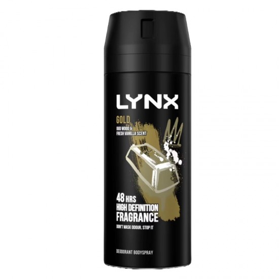 ** Lynx Body Spray 150ml Gold