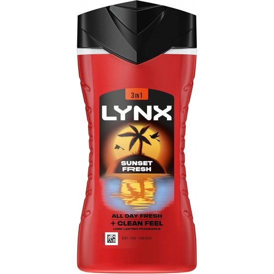 Lynx Body Wash 225ml Sunset Fresh