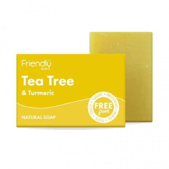 Friendly Bar Soap 95g Tea Tree & Turmeric