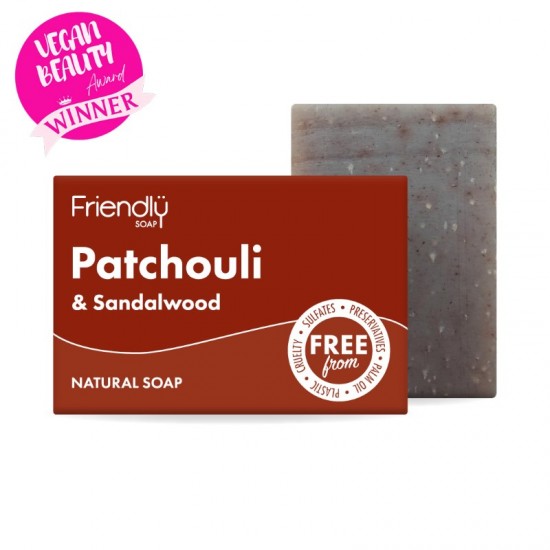 Friendly Bar Soap 95g Patchouli & Sandalwood