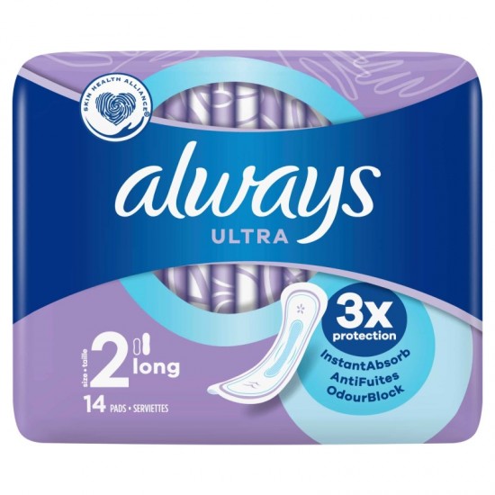 Always Ultra Sanitary Pads Long 14's