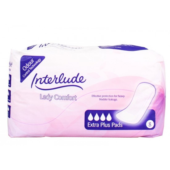 Interlude Lady Comfort Incontinence Pads Plus 8's