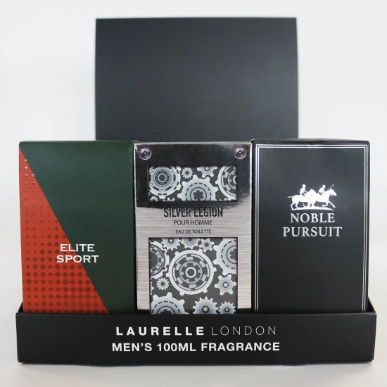 Laurelle Mens EDT 100ml CDU 2 (Elite Sport, Noble, Silver Legion)