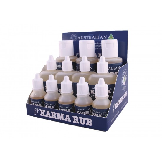 Karma Rub SMALL Asstd Display (5 x 15ml, 4 x 45ml, 3 x 100ml)