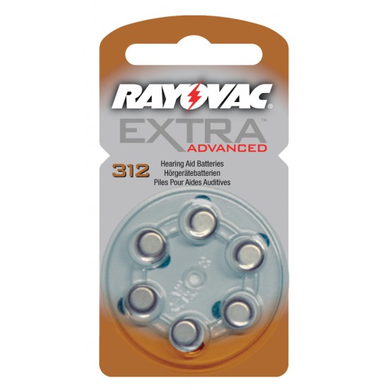 Rayovac HearingAid Batteries 312