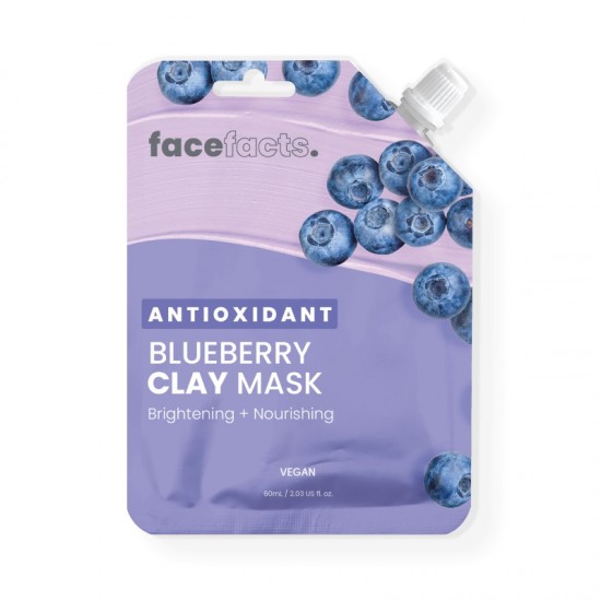 Face Facts Clay Mask 60ml - Antioxidant Blueberry