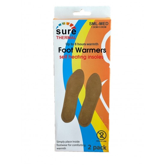 Sure Thermal - Foot Warmer Pads S/M 2's