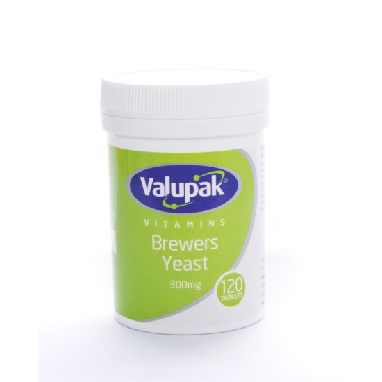 Valupak Vitamins Brewers Yeast 300mg Tablets 120's