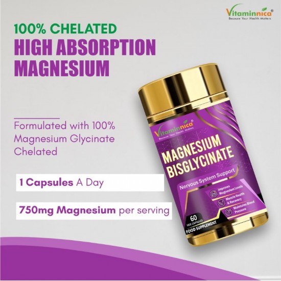 Vitaminnica Magnesium Glycinate Capsules 60's