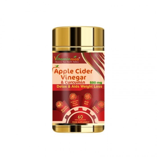 Vitaminnica Apple Cider Vinegar + Curcumin 500mg Capsules 60's