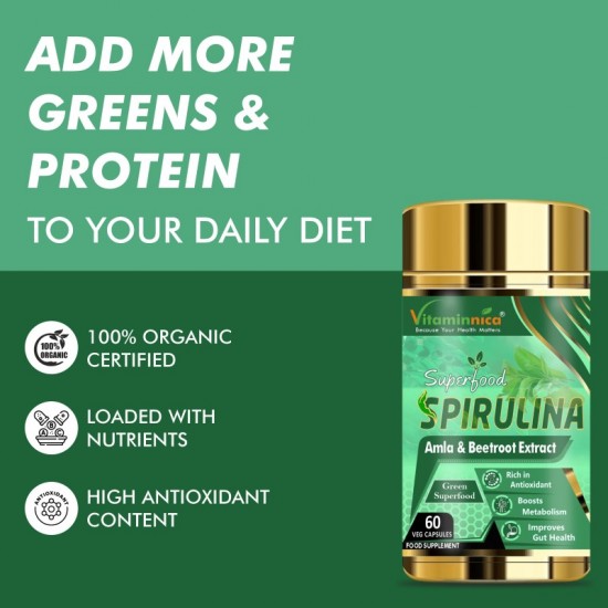 Vitaminnica Spirulina 500mg Capsules 60's