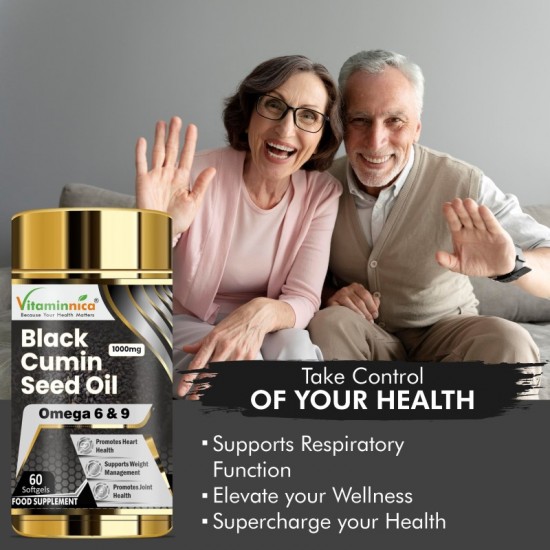 Vitaminnica Black Cumin Seed Oil 1000mg Softgels 60's