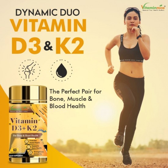 Vitaminnica D3+ K2 Capsules 60's