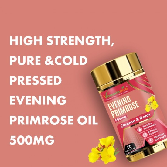 Vitaminnica Evening Primrose Oil 500mg Softgels 60's