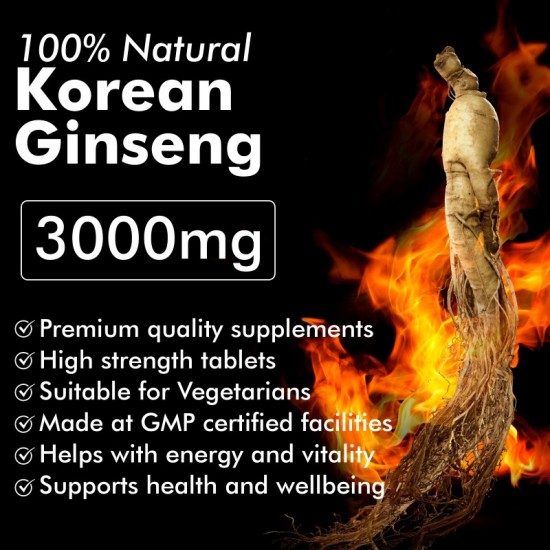 Vitaminnica Korean Ginseng 3000mg Capsules 60's