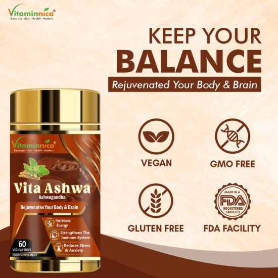 Vitaminnica Vita Ashwa Capsules 60's