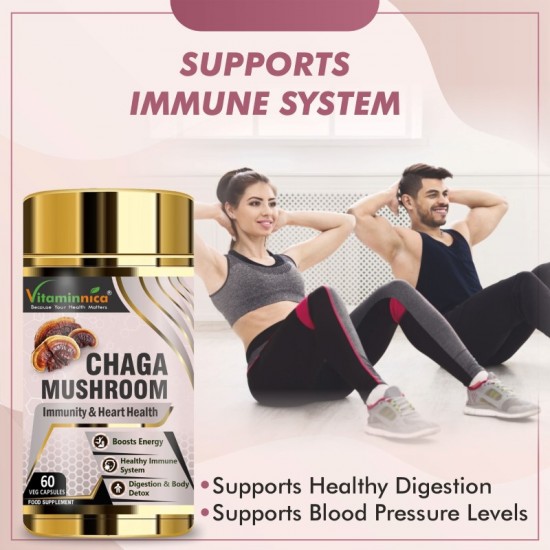 Vitaminnica Chaga Mushroom 500mg Capsules 60's