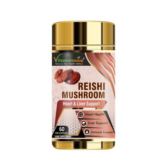 Vitaminnica Reishi Mushroom 500mg Capsules 60's