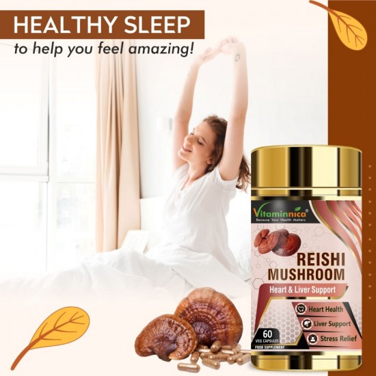 Vitaminnica Reishi Mushroom 500mg Capsules 60's