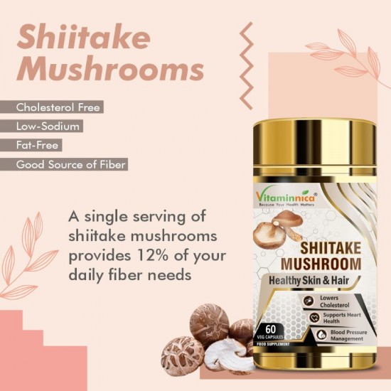 Vitaminnica Shiitake Mushroom 500mg Capsules 60's