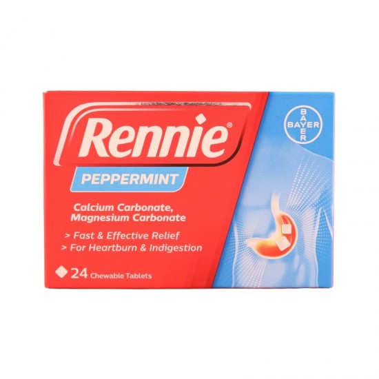 Rennies Tablets 24's Peppermint [GSL]