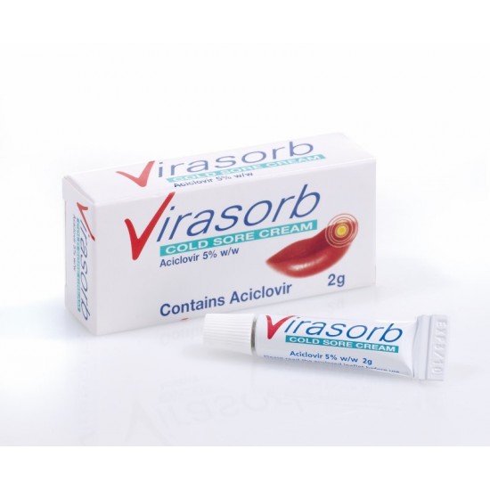 **Virasorb Cold Sore Cream (Aciclovir 5% w/w) 2g [GSL]