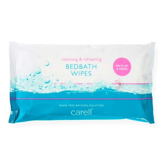 Clinell Carell Bed Bath Wipes 8's