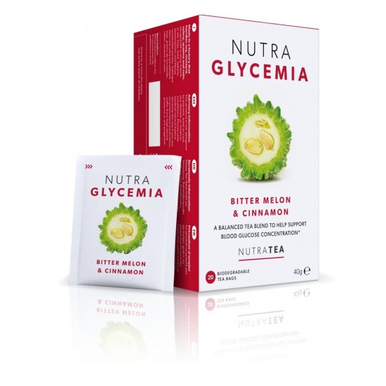 Nutratea Biodegradable Tea Bags 20's Nutra Glycemia Bitter Melon & Cinnamon