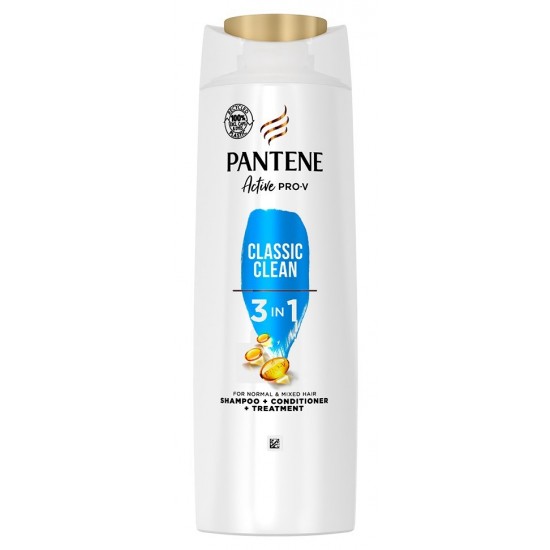 Pantene Shampoo 400ml 3 in 1 Classic Clean