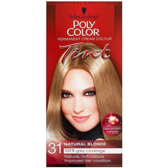 **Poly Color Permanent Cream Colour Tint 31 Medium Blonde