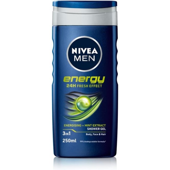 Nivea Shower Gel 250ml Mens Energy