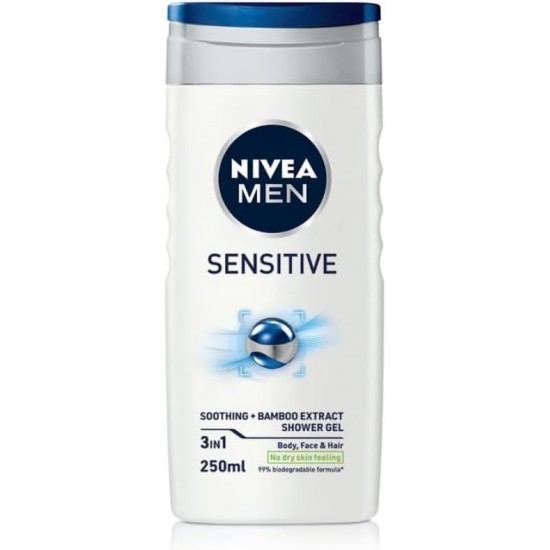 Nivea Shower Gel 250ml Mens Sensitive