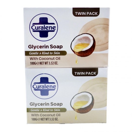 **Curalene Glycerin Soap 2pk - with Coconut Oil