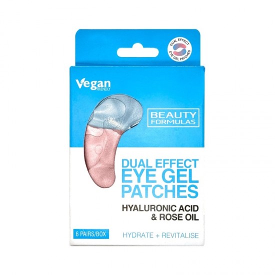 BF Hyaluronic Acid & Rose Oil Dual Effect Eye Gel Patches 6's