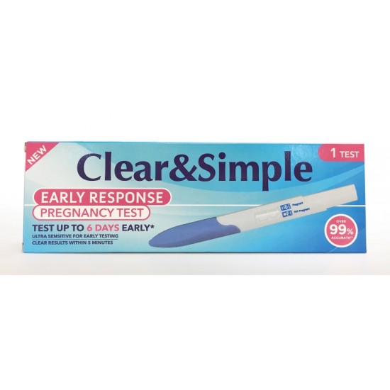 Clear and Simple Early Response Pregnancy Test 1Test